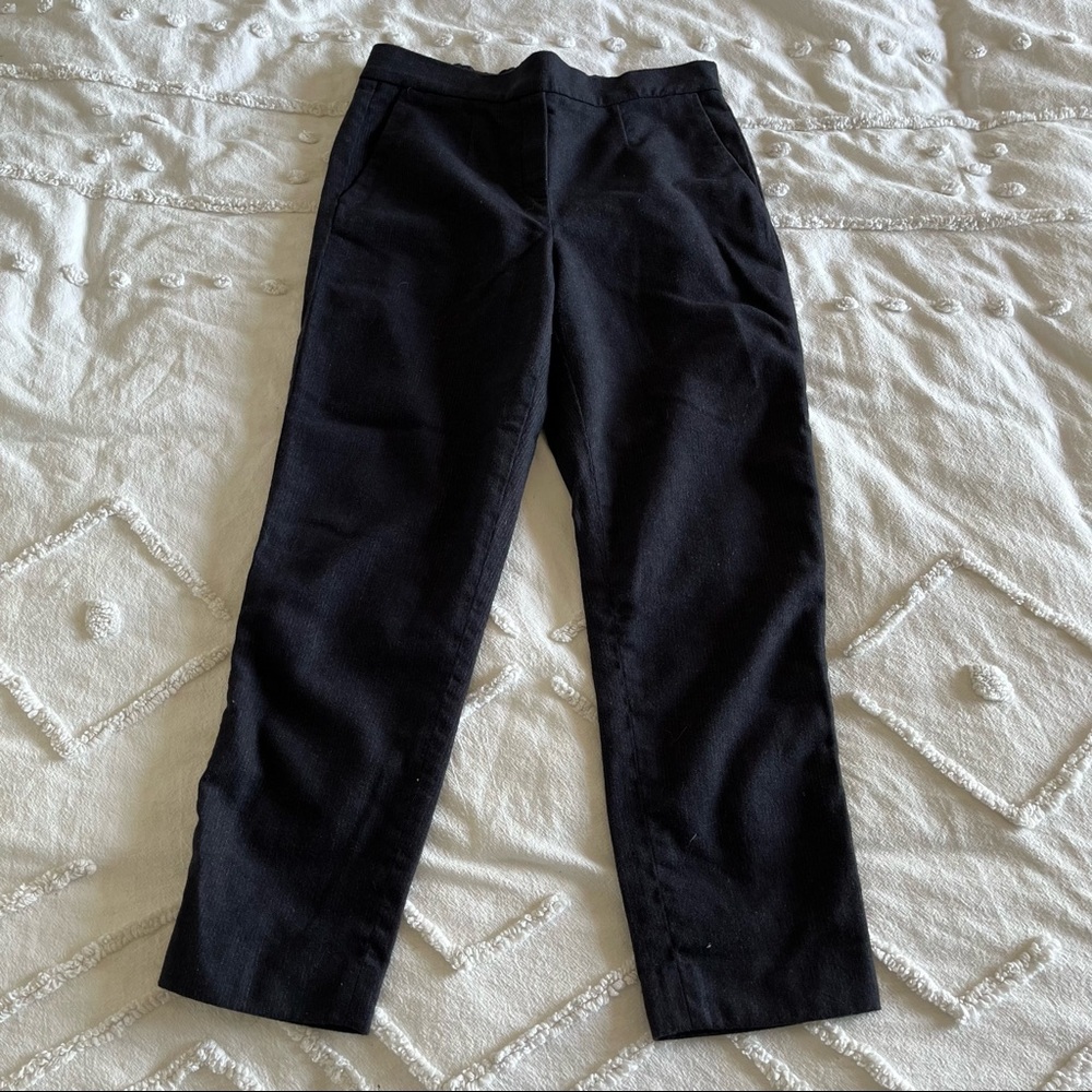 Babaton Atelier Straight Leg Pocket Pant Metallic Stipes Elastic Waist Size 6